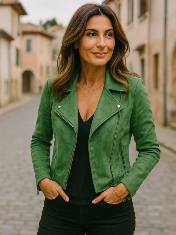 Women's Leather Biker Stylish Jacket for Modern Fashion