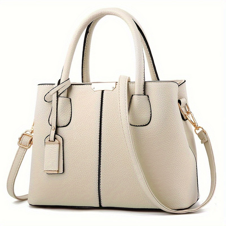 Women's Leather Tote Handbag with Crossbody Strap - Stylish and Versatile Purses for Everyday Use 2