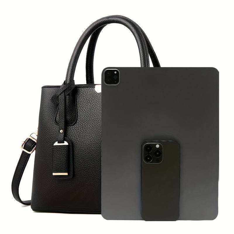 Women's Leather Tote Handbag with Crossbody Strap - Stylish and Versatile Purses for Everyday Use 8