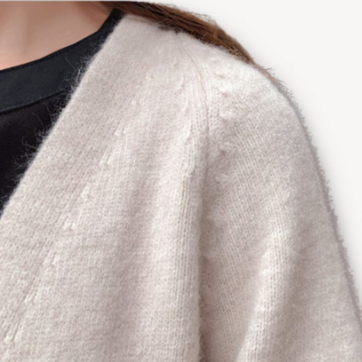 Women's Long Cardigan Sweater - Open Front Design for Elegant Layering