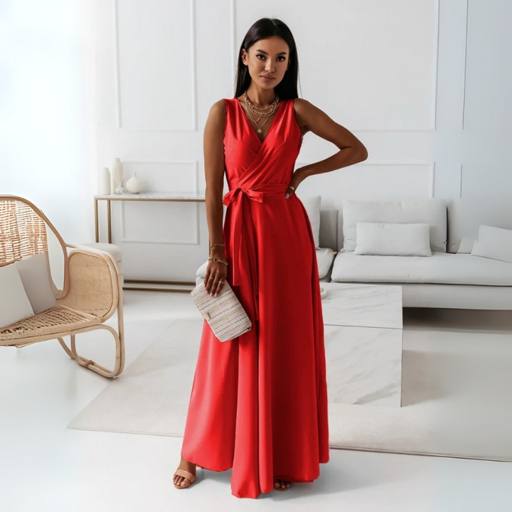 Women's Long Wrap Dress - Elegant Style for Casual and Formal Occasions 2