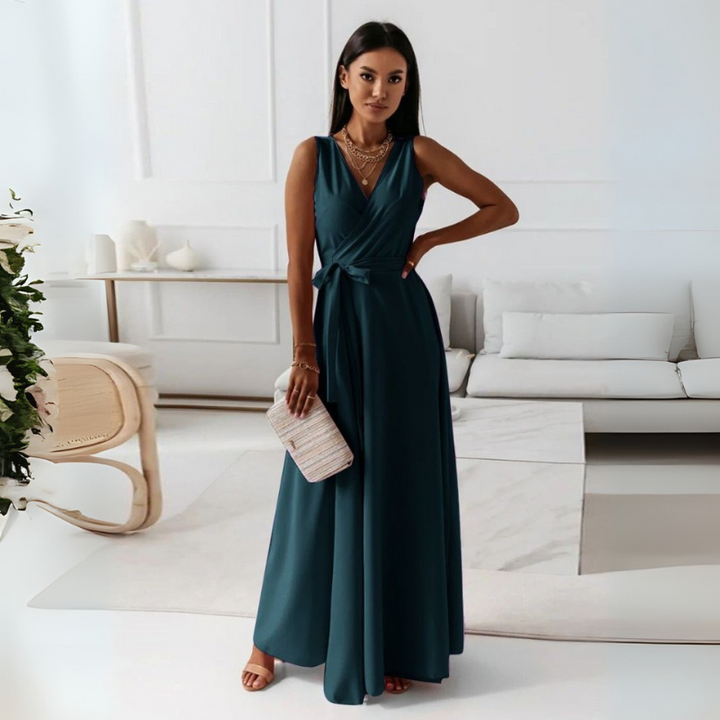 Women's Long Wrap Dress - Elegant Style for Casual and Formal Occasions 6