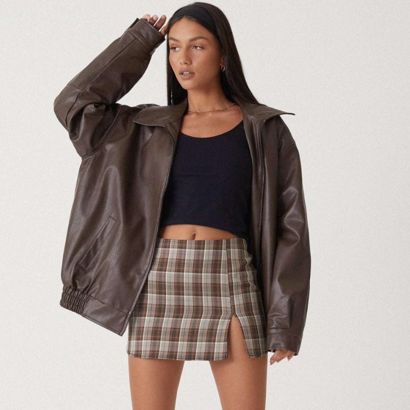 Women's Oversized Jacket - Transitional Coat for Versatile Outfits 0