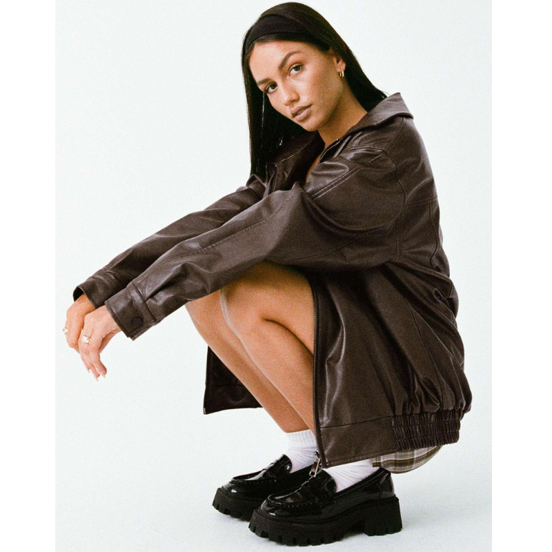 Women's Oversized Jacket - Transitional Coat for Versatile Outfits 4