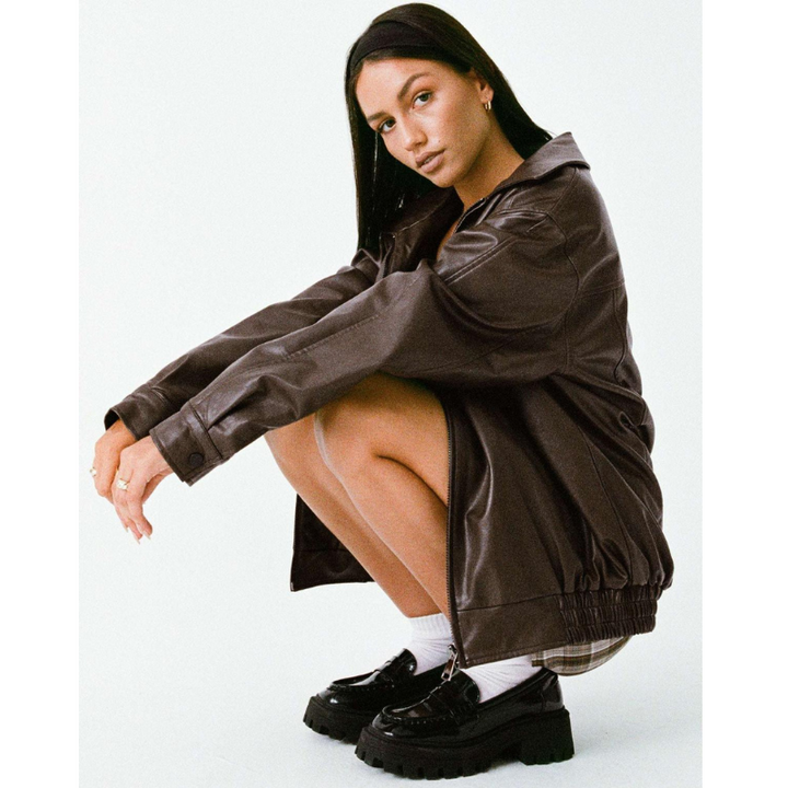 Women's Oversized Jacket - Transitional Coat for Versatile Outfits 4