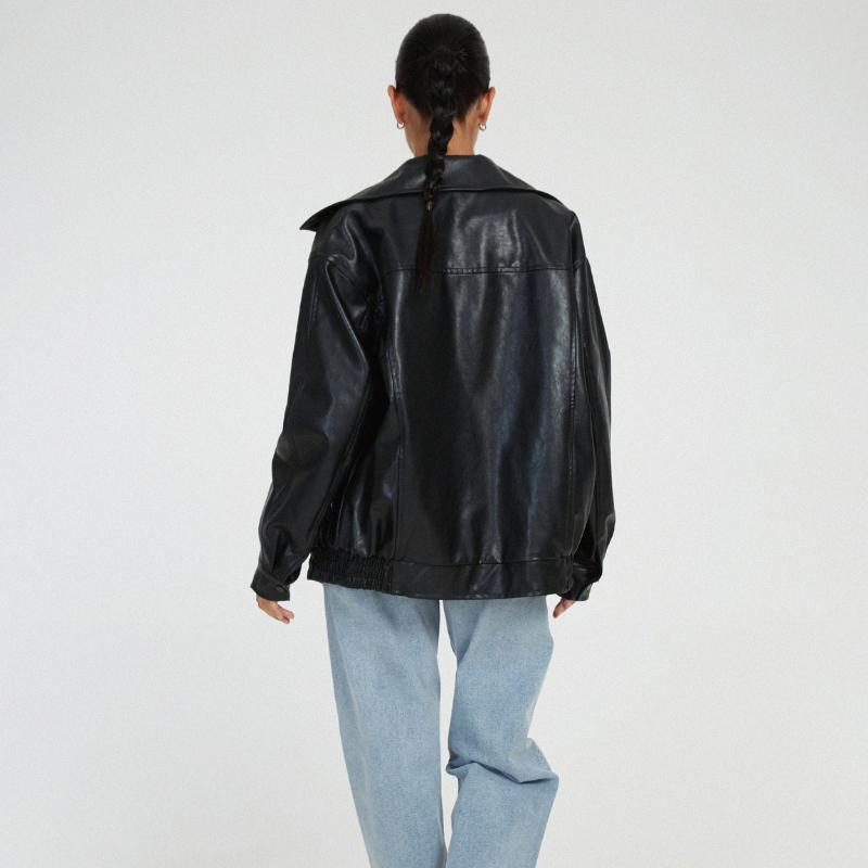 Women's Oversized Jacket - Transitional Coat for Versatile Outfits 5