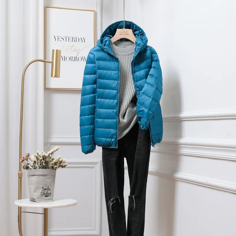 Women's Puffer Jacket Hooded Winter Coat 11
