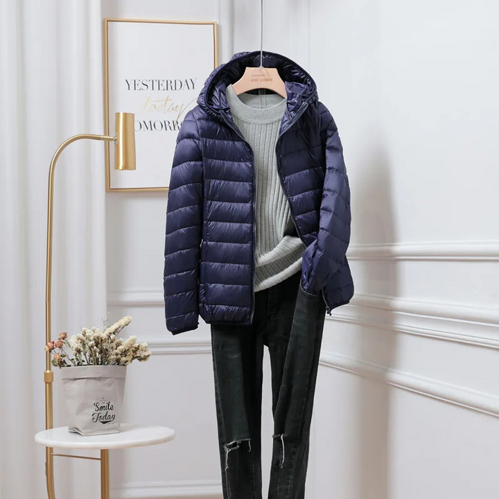 Women's Puffer Jacket Hooded Winter Coat 3