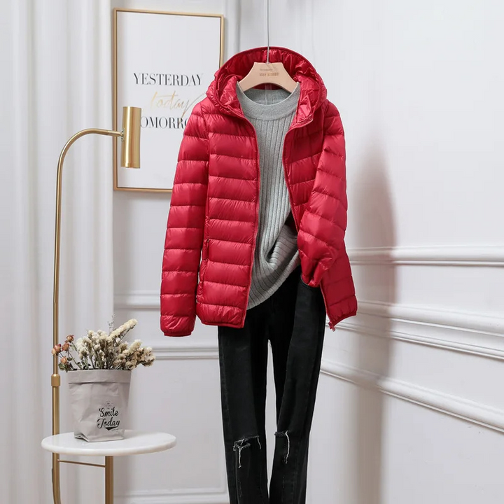Women's Puffer Jacket Hooded Winter Coat 4