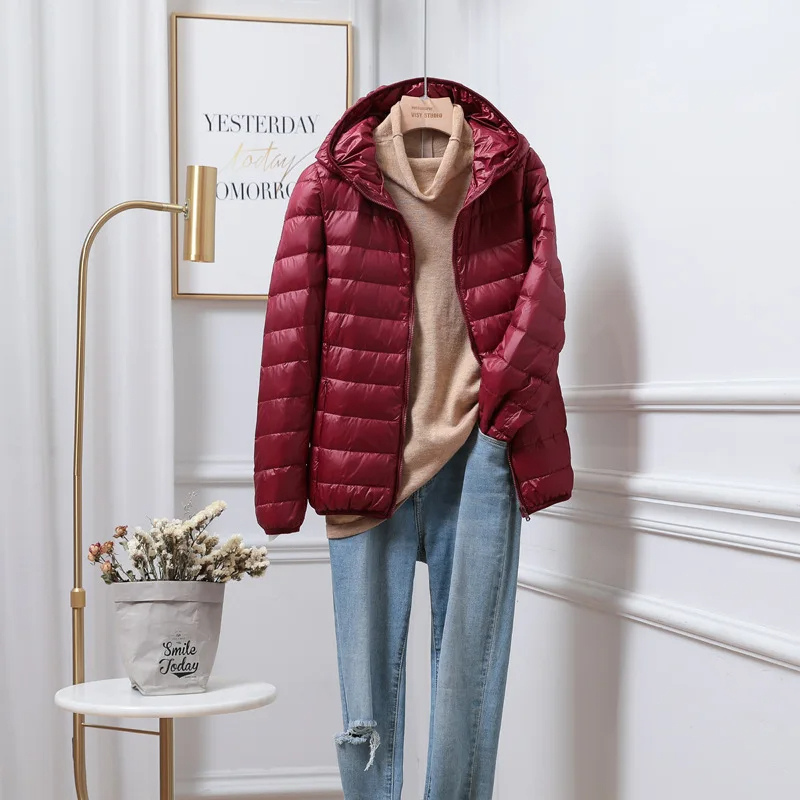Women's Puffer Jacket Hooded Winter Coat 5