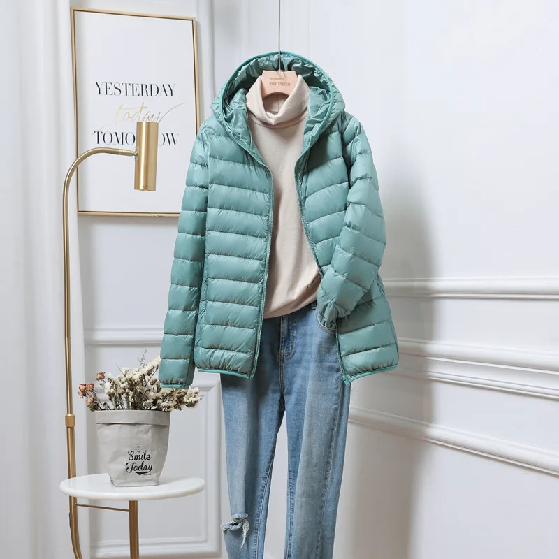 Women's Puffer Jacket Hooded Winter Coat 6