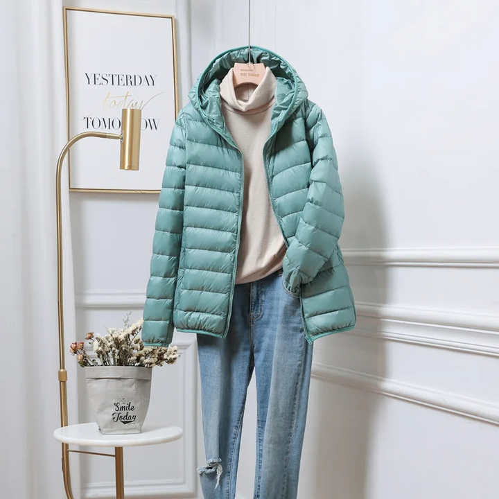 Women's Puffer Jacket Hooded Winter Coat 6