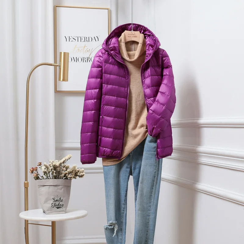 Women's Puffer Jacket Hooded Winter Coat 7