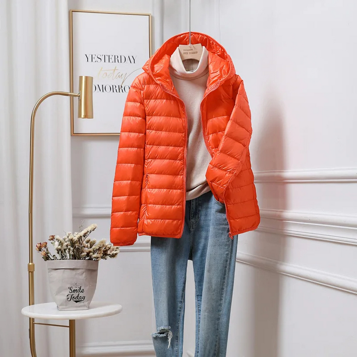 Women's Puffer Jacket Hooded Winter Coat 9