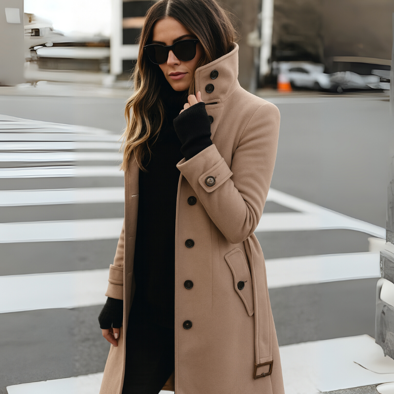 Women's Slim-Fit Long Sleeve Winter Coat