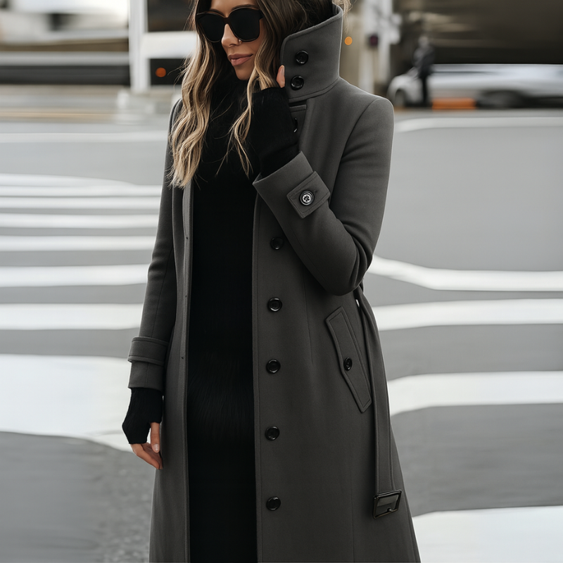 Women's Slim-Fit Long Sleeve Winter Coat
