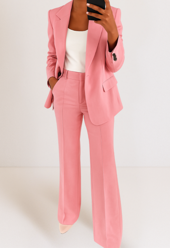 Womens Pantsuit Set - Blazer and Trousers Formal Business Wear