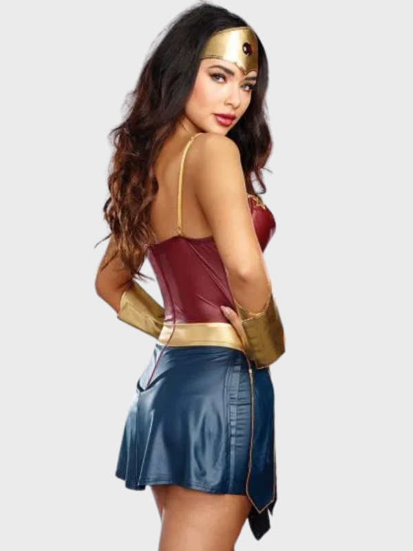 Womens WonderWomen Deluxe Super Hero Halloween Costume