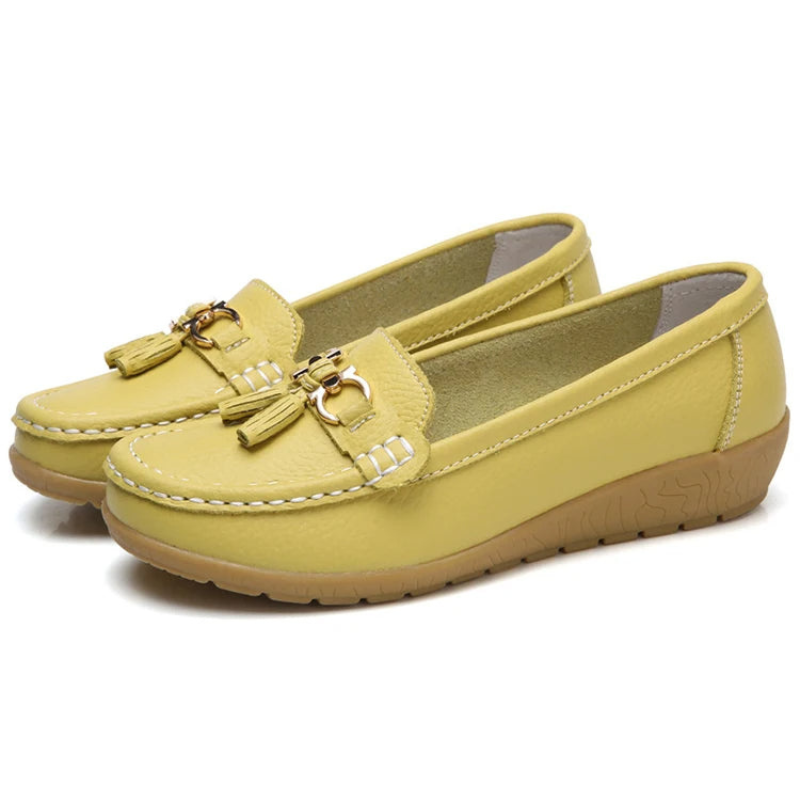 Yellow Women’s Classic Comfort Slip-On Ballerinas 