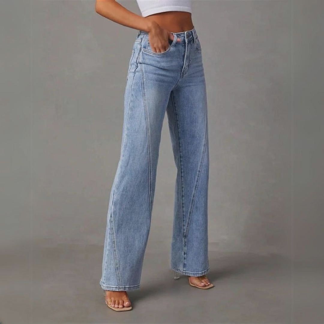 Morgan | Women's High Waist Straight Jeans with Pockets
